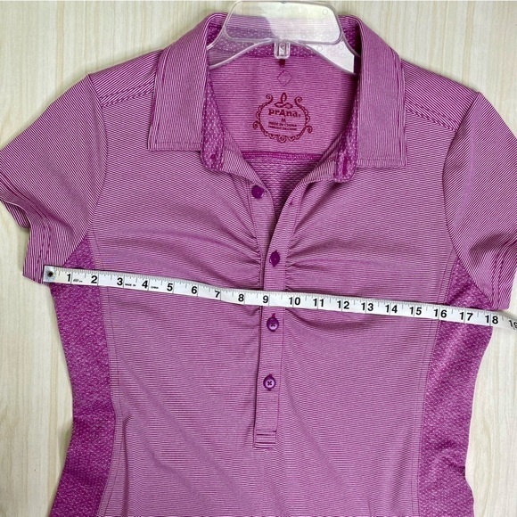 Prana Polo Kinley pink performance short sleeve dress size M - Picture 6 of 15